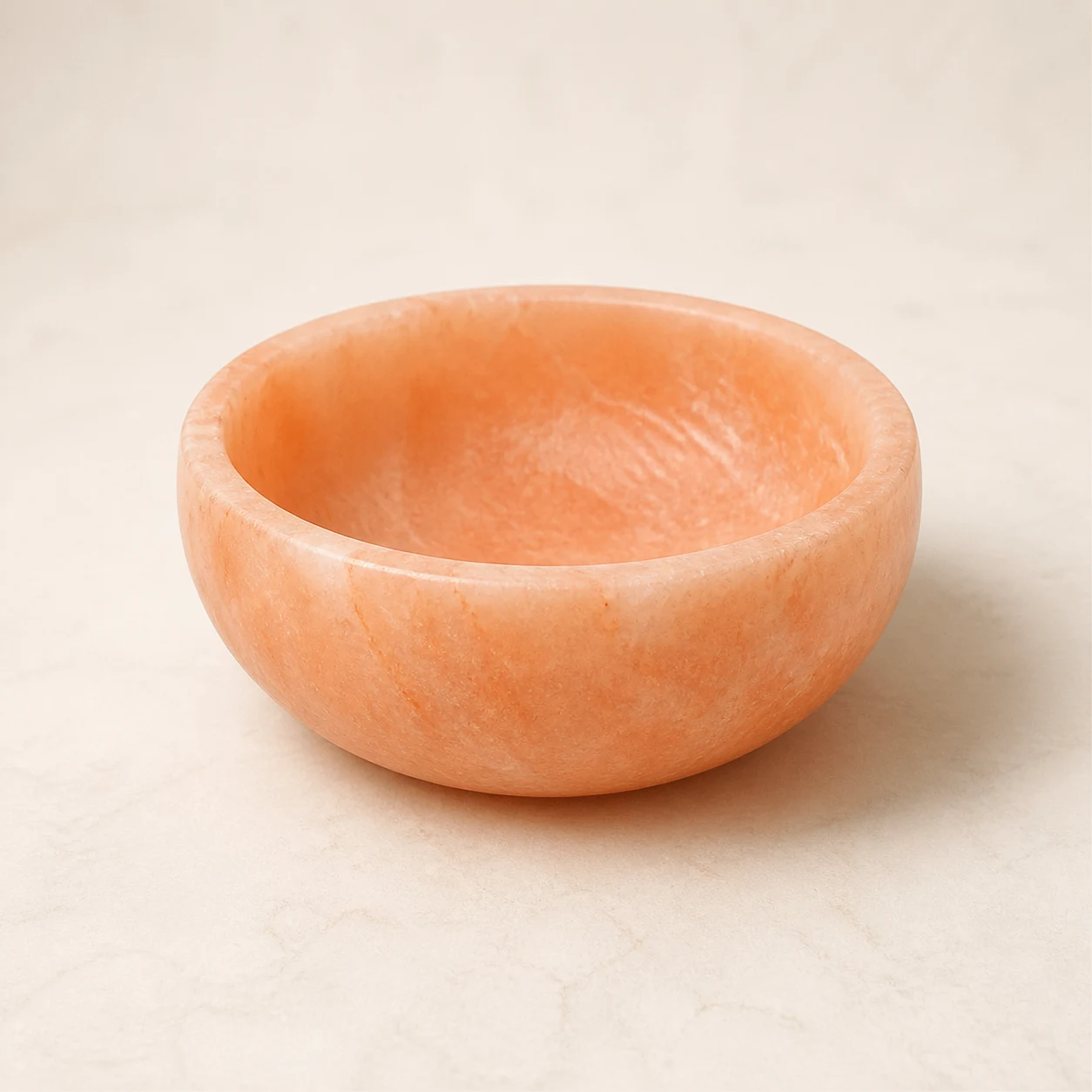 Himalayan Rock Salt Bowl – Natural Pink Salt Serving Bowl for Salads, Soups etc. — 8" Dia