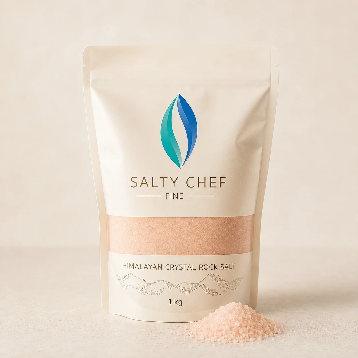 Himalayan Crystal Rock Salt / Culinary Salt — 1Kg / Fine
