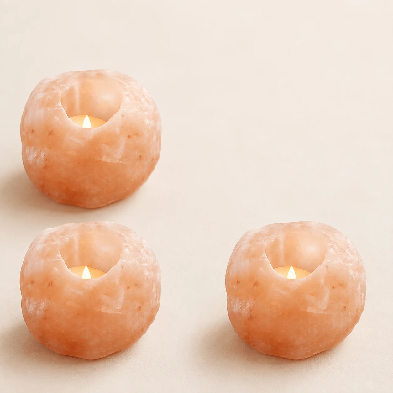 Special Offer - Himalayan Crystal Rock Salt Candle Holders — Buy 2 Get 1 Free