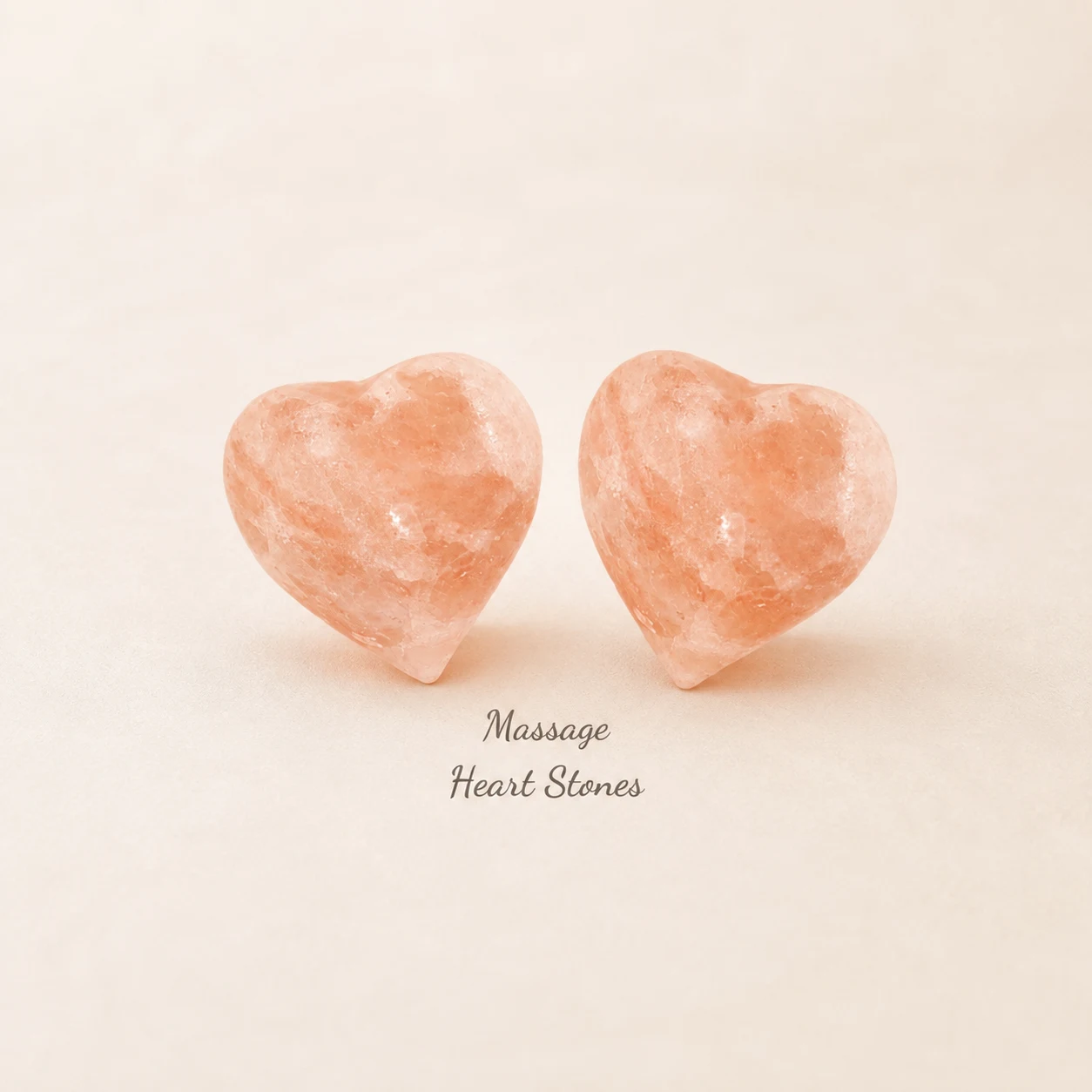 Himalayan Rock Salt Massage Stones / Sticks — Heart
