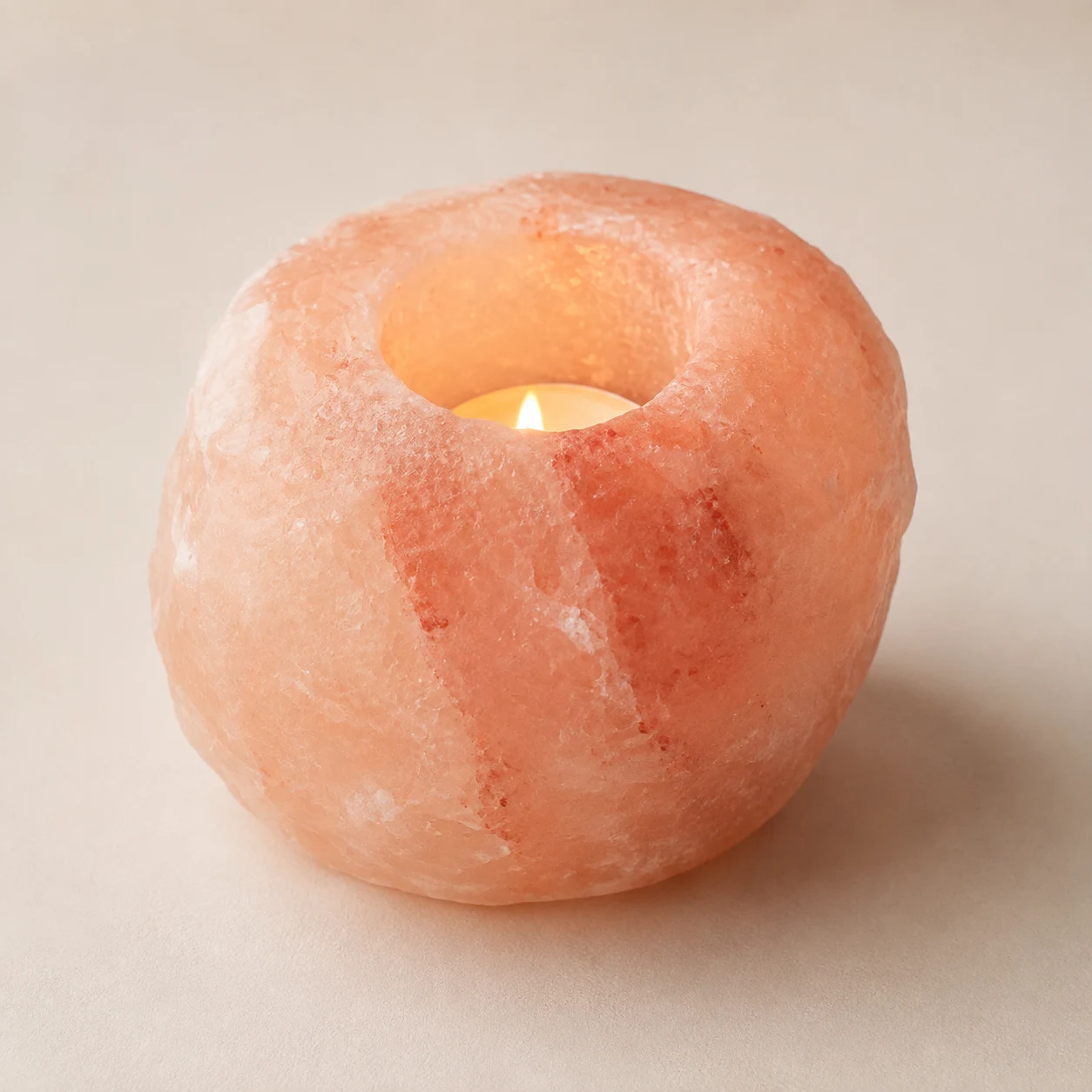 Himalayan Rock Salt Candle Holder Natural Shape — Large