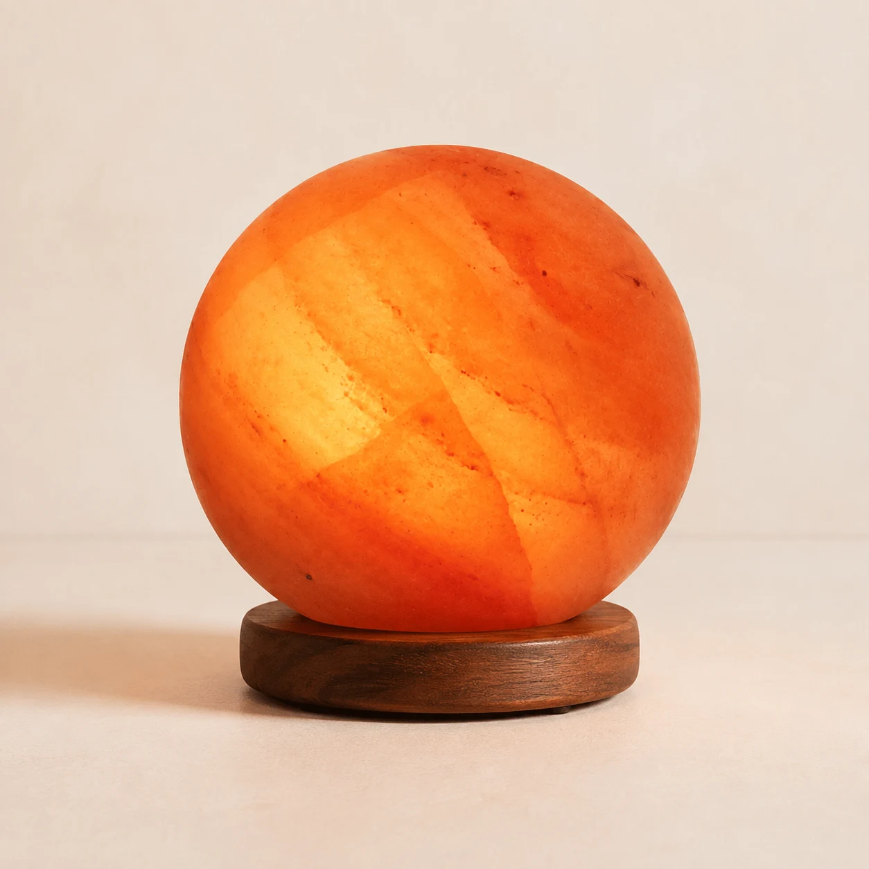 Ball - Sphere Shaped Himalayan Rock Salt Lamp — Large